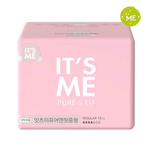 잇츠미 퓨어앤핏 생리대 중형 12P x1개