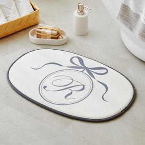 라피니라 리본 엠블럼 메모리폼 발매트 IVORY 40X60