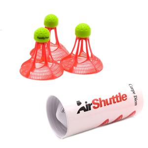 패밀리펀 에어셔틀콕 3개입 / 야외배드민턴 바람저항 스피드민턴 겸용가능
