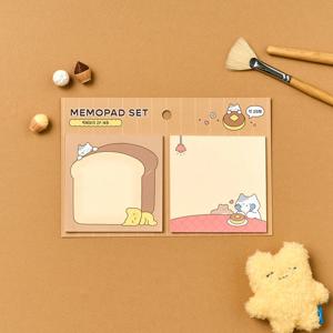 밀크캣 버터군 메모지 세트 브레드