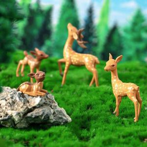 사슴가족 피규어 미니어처 테라리움 비바리움