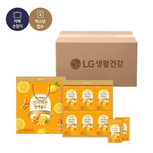 추석식품선물세트 리튠 진저레몬진액 골드 50ml*24포x4개