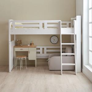 하이틴 슈퍼싱글 원목 벙커침대 (매트 옵션선택)