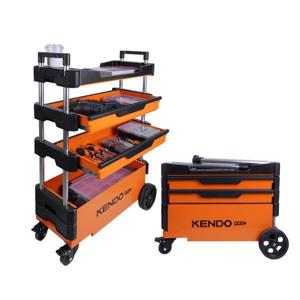 핸드 카트 대형 이동식 철제 서랍형 공구함 툴픽업 트롤리 90333