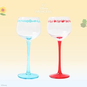 디즈니 백설공주&인어공주 고블렛잔 세트