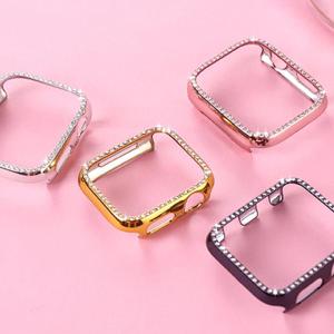 큐빅 애플 워치 베젤링 케이스 se 4 5 6 호환 40 44mm