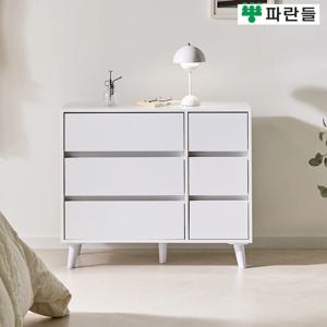 파란들가구 편2칸 3단서랍장 서랍장3단 다용도수납장 서랍옷장