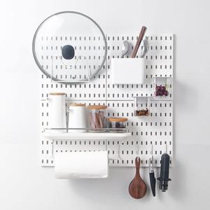 타공판악세사리 심플 포켓 선반 후크 수납함 인테리어