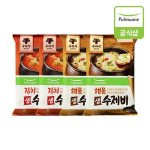 수제비 2종(김치/해물) 4봉 혼합구성