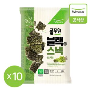 블랙김스낵 와사비 75g*10개