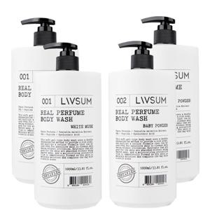리얼퍼퓸 바디워시 1,000ml(베이비파우더+화이트머스크) 2개
