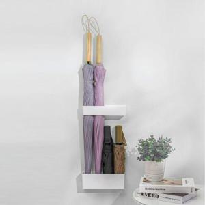 현관 문 신발장 사무실 우산 걸이 정리 보관함 통 거치대 부착식