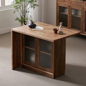 헤이즐 원목 1000 1200 1400 1600 모루유리 아일랜드 식탁 테이블 홈바 8종