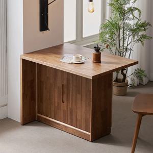 헤이즐 원목 아일랜드 식탁 테이블 홈바 조리대 수납장 1000x700