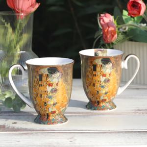클림트 키스 머그 2Pcs