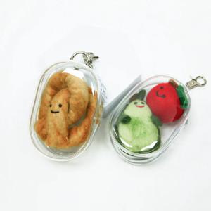 인형 솜인형 미니 파우치 PVC 투명 백꾸 키링 10.5cm