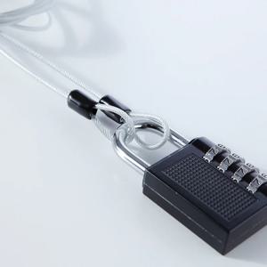 다용도 와이어 로프 케이블 캐리어 자전거 자물쇠 2M