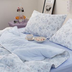 모달 옥수수솜 차렵이불 실크 누빔 이불패드 세트