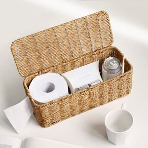 데이지가든 PP 라탄 전선정리 멀티탭 정리함/휴지케이스