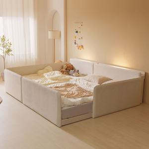 키노피 저상형 패밀리 침대 국내산 친환경 가드형 침대프레임/SS/Q/LK/가드/헤드선택형