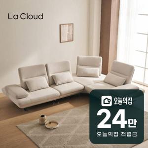 [렌탈] 그랑블 스윙 기능성 패브릭 4인 코너형 소파 (아이보리)