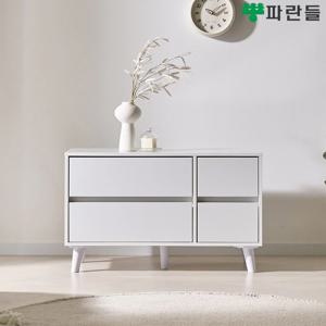 파란들가구 편2칸 2단서랍장 서랍장2단 다용도수납장 서랍옷장
