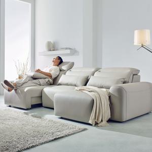 시에모 쇼파 슬라이드 모션 무빙 소파 이지클린 가죽 패브릭 4인용