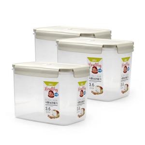코멕스 토스트하기 편리한 식빵보관용기 3.6L x 3개