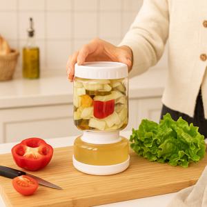 모래시계 피클 밀폐 유리용기 장아찌 유리병 캐니스터 보관 용기 식재료 보관
