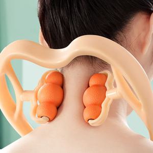 휴대용 목안마기 지압 마사지기 뒷목 근육 뭉침완화 스트레칭기