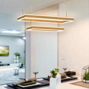 국산 오스람 LED 50W 슬림 더블사각 2단 펜던트조명 식탁등 식탁조명 인테리어 전등