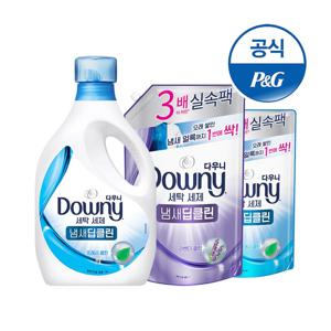 세탁세제 냄새딥클린1.9L 1개+리필1.4Lx2개