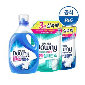 세탁세제 퍼펙트딥클린1.8L/탈취실내건조1.9L 본품1개+리필1.4Lx2개