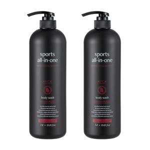 1+1 스포츠 올인원 퍼퓸드 바디워시 대용량 1000ml