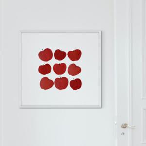 사과그림액자 감성 현관풍수 복도 주방포스터 개업축하선물