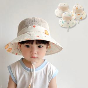 크림애니멀 아동 썬 버킷햇 메쉬 모자 205692