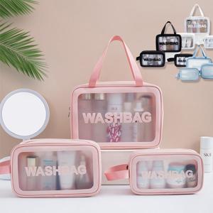 3종워시백 반투명 방수 수영 목욕가방 205703