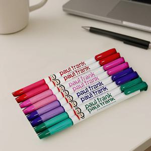 폴플랭크 볼펜 12p 세트 캐릭터 볼펜 필기구 문구세트 (0.38mm/0.5mm) 2siz