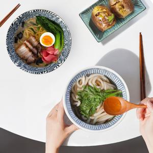 도자기 면기 2P세트 / 우동기 냉면기 라면 덮밥그릇