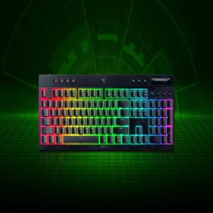 레이저코리아 블랙위도우 V4 로우 프로파일 TKL 하이퍼스피드 옐로우축 무선 게이밍 키보드