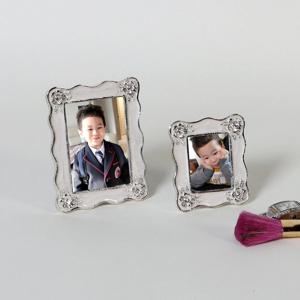실버메탈 스완 큐빅 보석 은도금 명암판 + 여권 사진액자 (2개)
