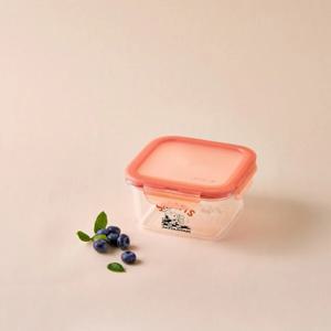 스누피 사각 밀폐용기 580ml 정사각 (LBF231)