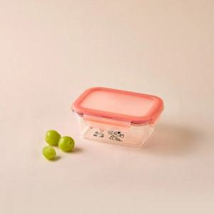 스누피 사각 밀폐용기 460ml 직사각 (LBF511)