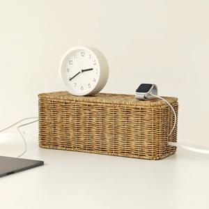 1+1 데이지가든 PP 라탄 전선정리 멀티탭 정리함/휴지케이스