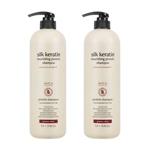 약산성 실크케라틴 너리싱 단백질 샴푸 1000ml 2개