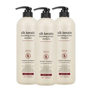 실크케라틴 너리싱 단백질 샴푸 1000ml 3개