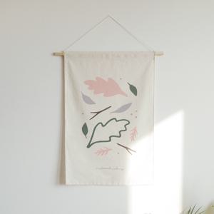 자연의색 린넨 패브릭 포스터 식물 감성 인테리어 40x60cm