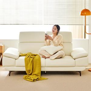 몬스터 가죽 3인용 소파 6단계 헤드레스트 (스툴선택)