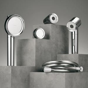 퓨어썸 메탈릭 올인원 수돗물 필터 수전케어 세트 (샤워기+세면대용+주방용)