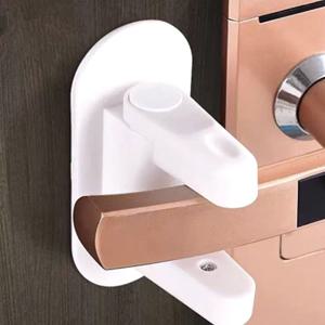 무타공 현관문 잠금장치 방문 안전고리 도어락 걸쇠 현관문손잡이 이중 문열림방지 침입방지